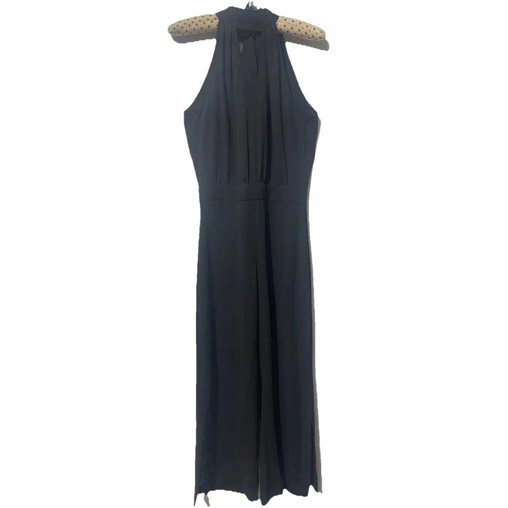 Zara Basics Black Halter jumpsuit Black New With Tags Size Extra Small XS